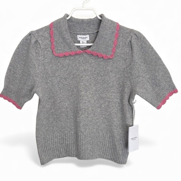 Song of Style Sweaters - Song of Style Grey Short Sleeved Sweater NWT Size L